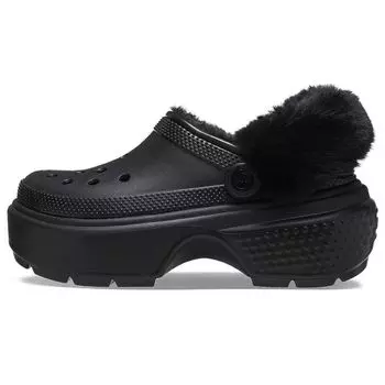 Crocs Кроссовки унисекс Stomp Lined Clog черного цвета 208546-001 37-38