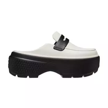 Crocs Stomp Loafer льняные черные мужские кроссовки кремовые 209937-1HR 39-40