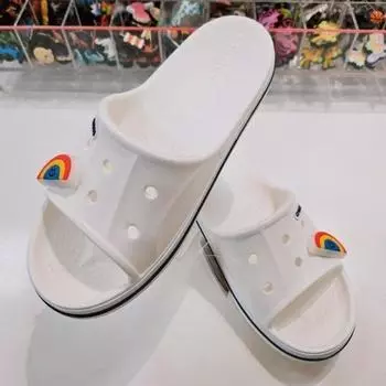 Crocs Тапочки-слайды Hc04 Bayaband белые унисекс White/M4W6 (230)