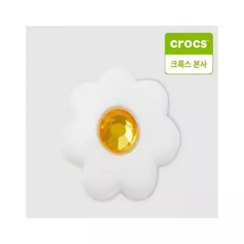 Crocs Teenie White Flower Jibbitz 10011638 shuffle/one sizefree