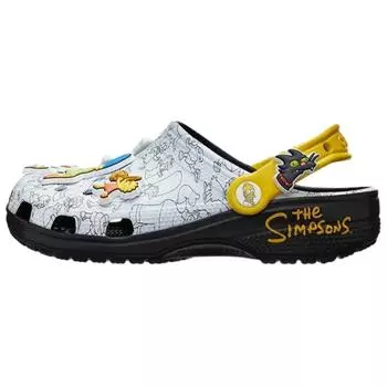 Crocs The Simpsons x Classic Clog Вступительная заставка Унисекс Кроссовки Белый Мульти 211106-90H 38-39