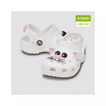 Crocs Toddler Classic Im Cat Clogs 210015 1ng 1NG whitepink tweed/C5