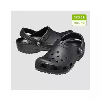 Crocs Unisex Classic Clogs Black 10001 001 001 black/M10W12