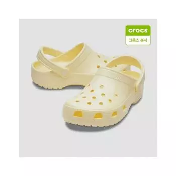 Crocs Unisex Classic Hi sHine Clogs 209609 76o 76O butter cream/M7W9