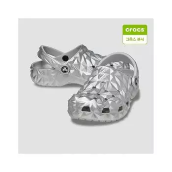 Crocs Унисекс Классические металлические геометрические сабо 210002 040 040 silver/M10W12
