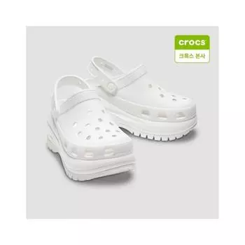 Crocs Unisex Mega Crush Clog White 207988 100 white/M4W6