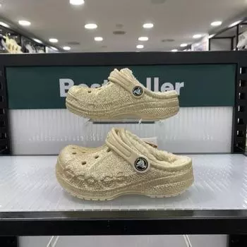 Crocs Vaya Line Glitter Kids 207655 11s Зимний белый winter white/130