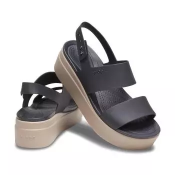 CrocS Women S Brooklyn Low Wedge Bkm 24SwSd206453 BLACKMushroom Z07H/W8 250