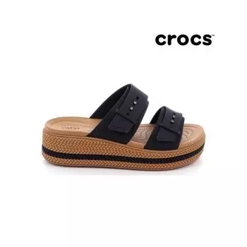 CrocS Women S Brooklyn Woven Buckle Black 209978 001 W5220