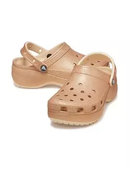 CrocS Women S claSSic Platform Glitter Clogw Shi 24Swcl207241 SHITAKE Z2DS/230