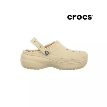 CrocS Women S claSSic Platform Lined clogS Bone W5220