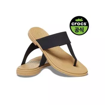CrocS Women S CrocS Tulum Flip W Bkt BLACKTAN Z00W W6 230