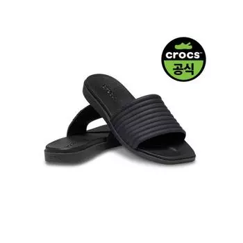 CrocS Women S Miami Slide Bk BLACK Z001 W6 230