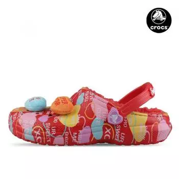 Crocs X Christmas Limited Edition Lined Clogs Slippers Winter Cold Weather Fur Slippers K207814 610 K207814610/J4230