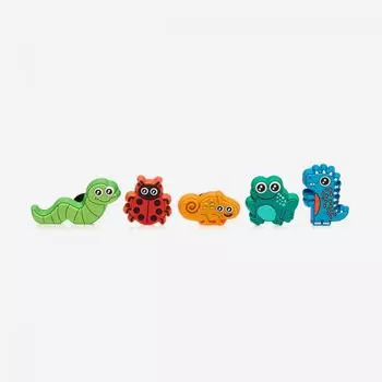 Crocs Яркие животные 5 шт. в упаковке Crs10013703 Fff FREE