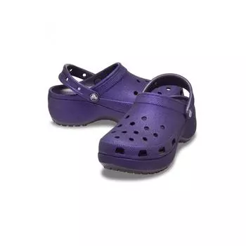 Crocs женские классические туфли на платформе с блестками Clogw Dir 24Swcl207241 DARK IRIS Z5AS/230