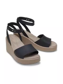 CrocS женские S Brooklyn ремешок на щиколотку клин Bkm 24SwSd209406 BLACKMushroom Z07H/240