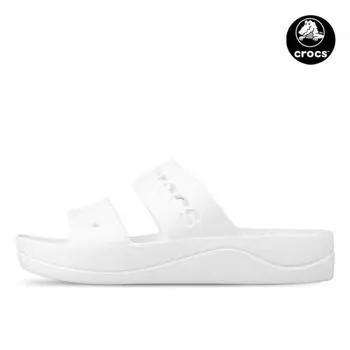 Crocs Женские тапочки Vaya на платформе с толстым каблуком, высокие сандалии, белые 208188 100 208188100/M6/W8250