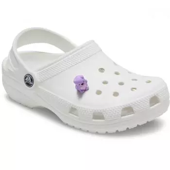 Crocs Zibbitz 10014238 3d Purple Teddy Bear FREE