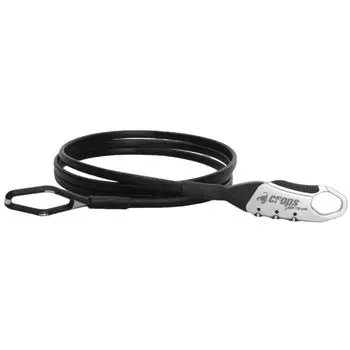 Crops Double Wire Lock Q10 Black 3 Digit Dial CP-SPD10-07 (Titanium Silver)