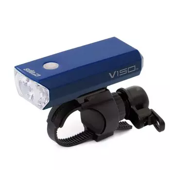 Crops V150 Sports Bell Set LED Headlight AA Battery 150 Lumens Headlight Brass Bell C1R04-03B-0261 (Blue)