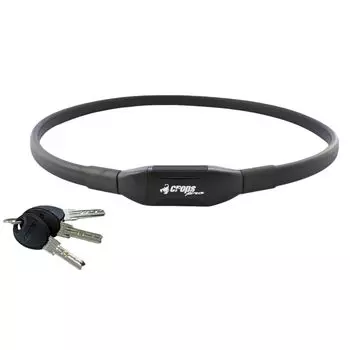 Замок для проволоки Crops RYDEEN 10 мм, двойная проволока x 1100 мм, углубление под ключ CP-K4-10D110 (110см) чёрный