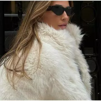 Cross-autumn and winter Toka fox fur imitation fur jacket women s short thermal top artificial fur S