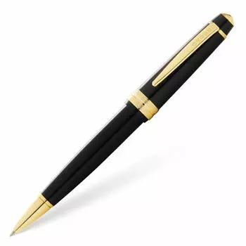 Шариковая ручка Cross Bailey Light с черным золотым покрытием NAT0742-9 чёрный
