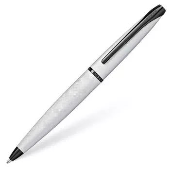 CROSS Ballpoint Pen ATX Brushed Chrome Genuine Imported Product Oil-based N882-43