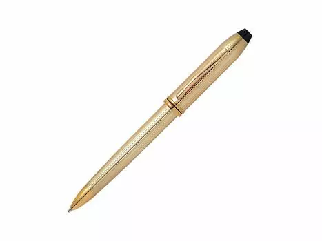 Cross ballpoint pen Townsend 702TW 10 gold plated oil-based