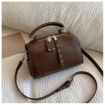 Cross Border 2023 Осень/Зима New Feeling Маленькая женская сумка Маленькая квадратная сумка Модная универсальная сумка через плечо на одно плечо Классический женский стиль в западном стиле