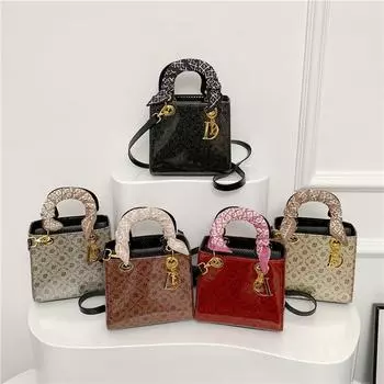 Cross Border 2024, новая сумка Daifei из специального материала, высококачественная модель, шелковый шарф для ношения в руке, сумка через плечо для поездок на работу only bag