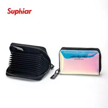 Cross-Border Laser Organ Card Holder: Fashionable, Lightweight, Multifunctional Zipper Wallet