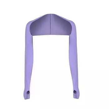 Cross-Border New Arrival Sun Protection Summer Sports Outdoor Oversleeve Integrated Golf Sun Protection Ice Silk Light purple One size