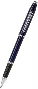 Cross CROSS Официальный Cross Rollerball Medium Letter Century 2 Прозрачный синий лак Полированный хром Подлинный импортный продукт (Крест) На водной основе