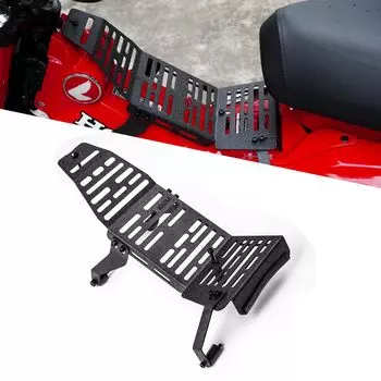 Cross Cub Центральный багажник для мотоцикла, мультицентральный багажник Cross Cub CT125, совместимый с багажником, модифицированная полка, багажник, защита двигателя, черный цвет