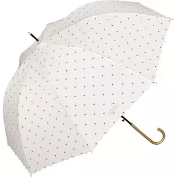 Cross Line Heart Long Rib для солнечного или дождливого шоколада Wpc. Зонт, & Off, Зонт, 58 см, женский, Days, Jump, большой, стильный, девчачий, классический,