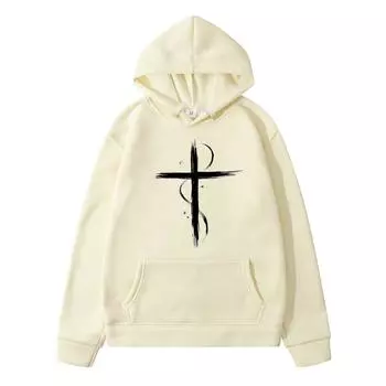 Cross Printed New в толстовки с капюшоном толстовки Harajuku мужская толстовка осень чистый хлопок одежда мода повседневная S