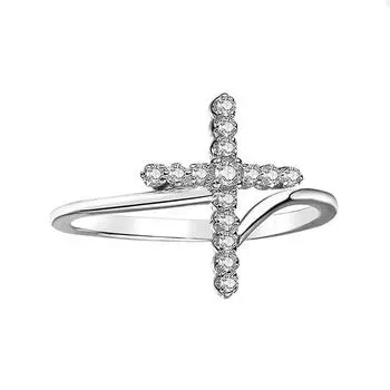 Cross Ring Woman, Daily Matching Niche Jewelry, Fashionable Personality Design Sense 6