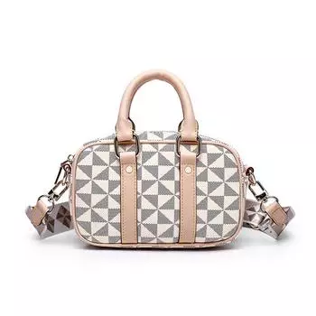 Crossbody Bag Europe and America Retro Men s and Women s Bags Casual Print Texture Business Saddle Bag