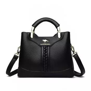 Crossbody Bag for Women Multi-layered Fashionable Color-blocking Mom Bag Single-shoulder Bag чёрный