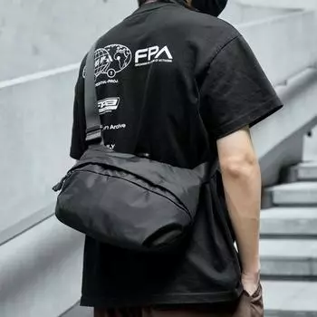 Crossbody Bag, High-end Feel, Single-shoulder Bag, Backpack, Men s Commuting Sports, Messenger Bag, Cycling Multi-functional Bag чёрный