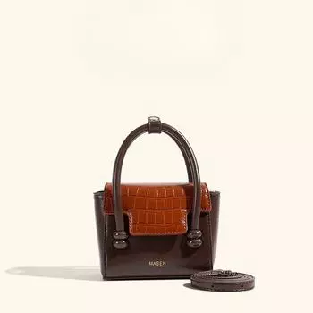 Crossbody Bag Ladies Spring and Summer All The Texture of The Niche Popular Fashion Retro Handbag This Year кофейный