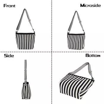 Crossbody bag Large capacity wind shopping bag Fashion versatile knitted shoulder bag 20*9*23.5cm