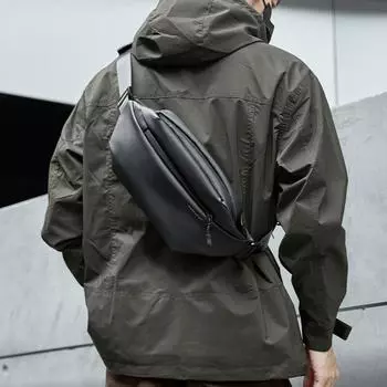 Crossbody Bag, Men s Trendy Chest Bag, Men s Backpack, Waist Bag, Sports Single-shoulder Bag, Mobile Phone Bag чёрный