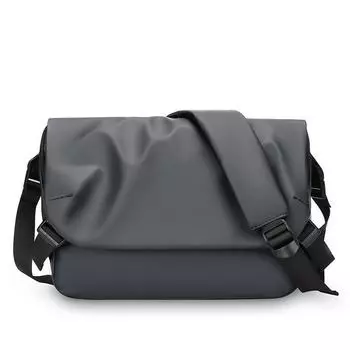 Crossbody Bag Men s Water-repellent Shoulder Bag Large Capacity Messenger Bag серый
