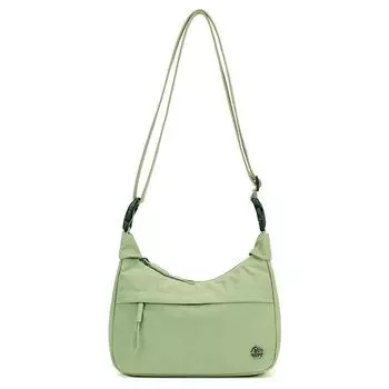 Crossbody Bag Women s Large Capacity Shoulder Bag Commuter Travel Nylon Bag зелёный