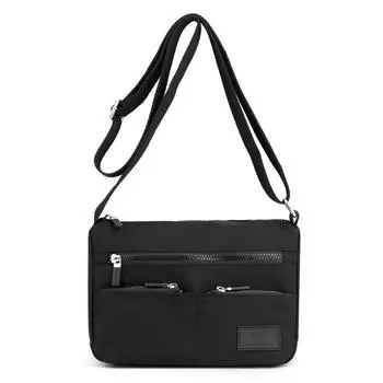 Crossbody bag women s new fashion trend shoulder bag casual versatile waterproof backpack large capacity multi-layer bag чёрный