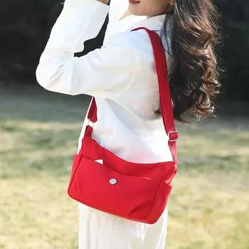 Сумка через плечо женская сумка через плечо легкая многослойная сумка для мам среднего возраста чёрный