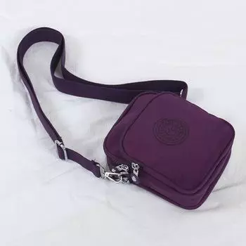 Crossbody Mini Key Canvas Mobile Phone Bag Gorgeous purple